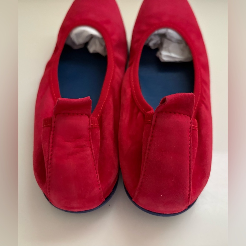 NUR ITALY The VALENTINA - NAPPA
Leather Foldable Ballerina Flats Red Size 39/8.5 - Picture 4 of 10